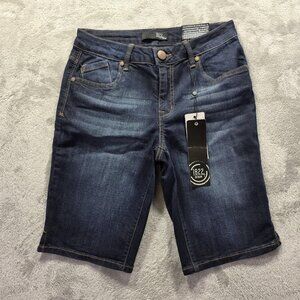 1822 Denim Bermuda Shorts Womens 6 Blue Vintage Stretch Classic Mid Rise Jeans